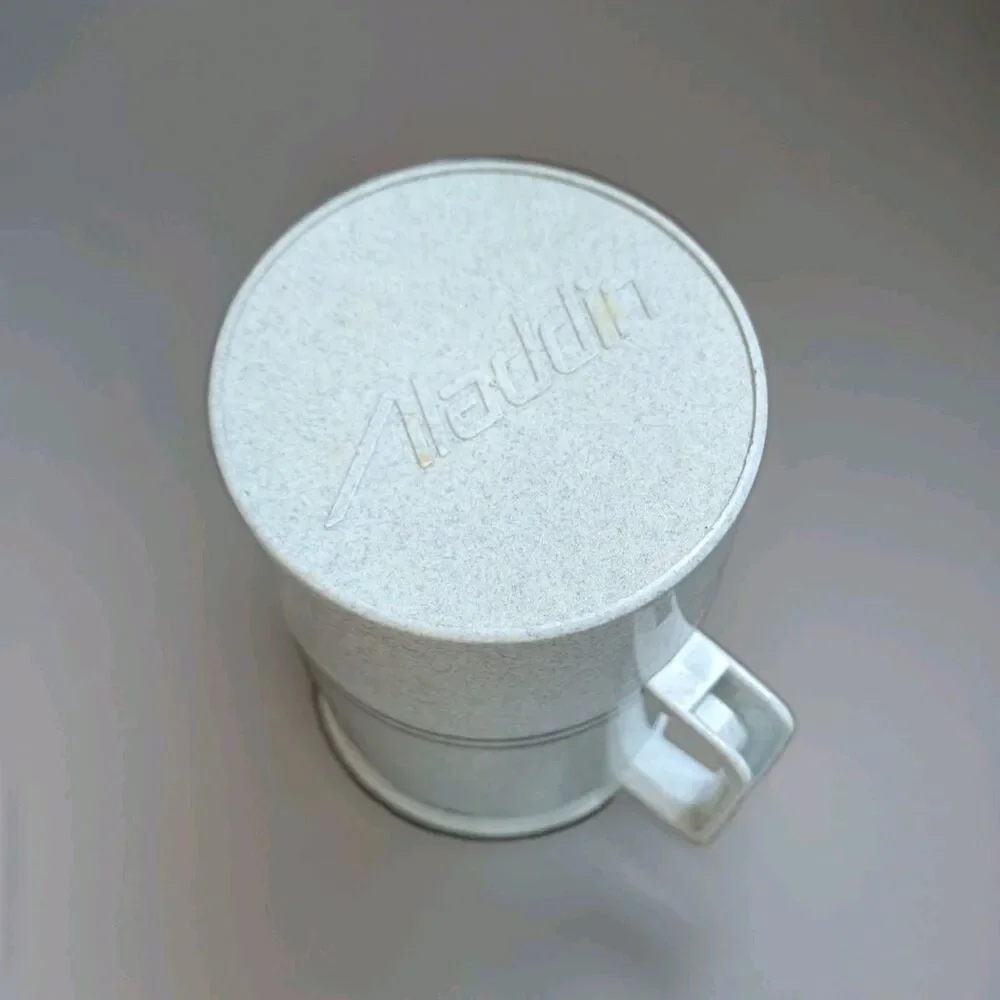 Vintage Aladdin Wide Mouth Thermos Pint 0.47L Gray Speckled No. 040A Filler